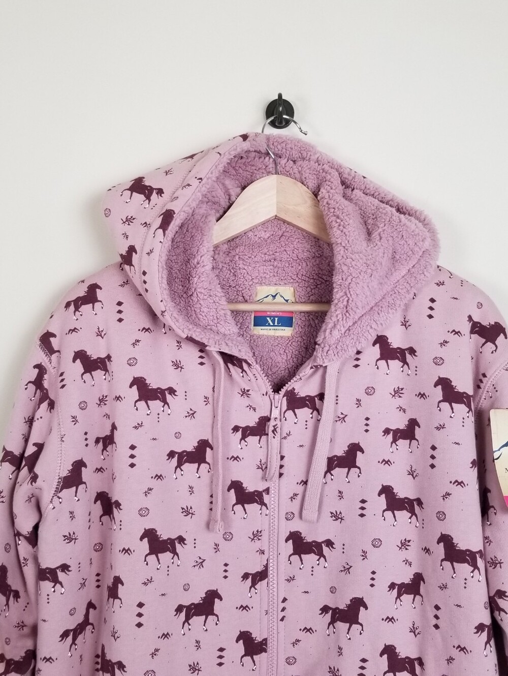 Blue Mountain Sherpa-Lined Hoodie Swestshirt Jacket Size XL NWT - Picture 2 of 9